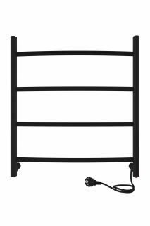 Полотенцесушитель электрический Indigo Arc LCAE50-50BRR 50x50 см чёрный муар